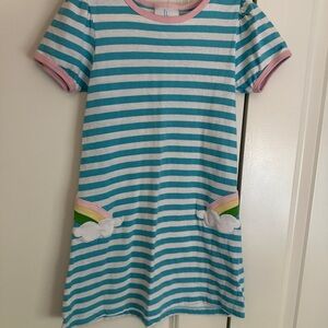 Little English Striped Rainbow Dress